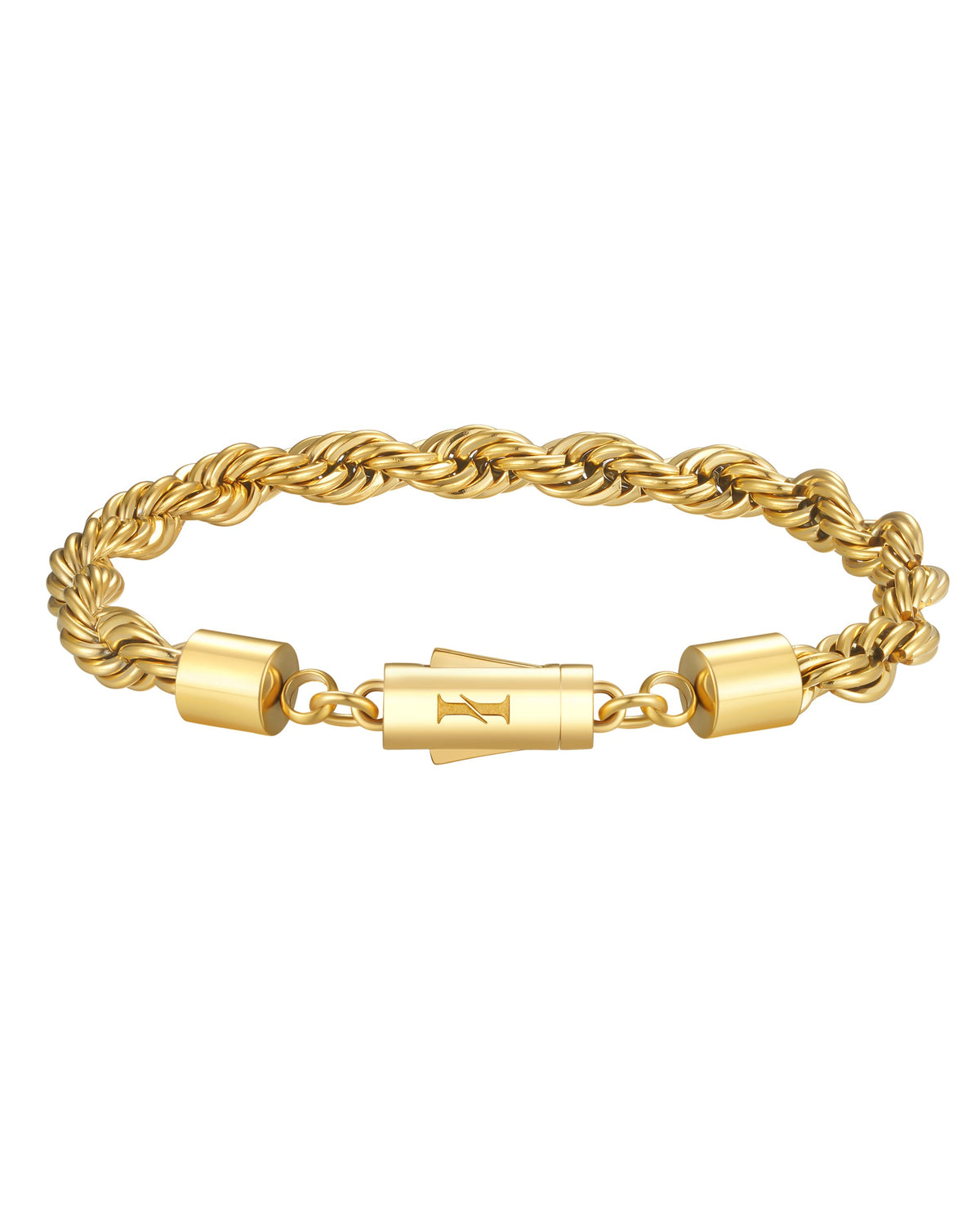 6mm 18k gold rope bracelet by Iceman Society