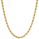 6mm 18k gold rope necklace by Iceman Society