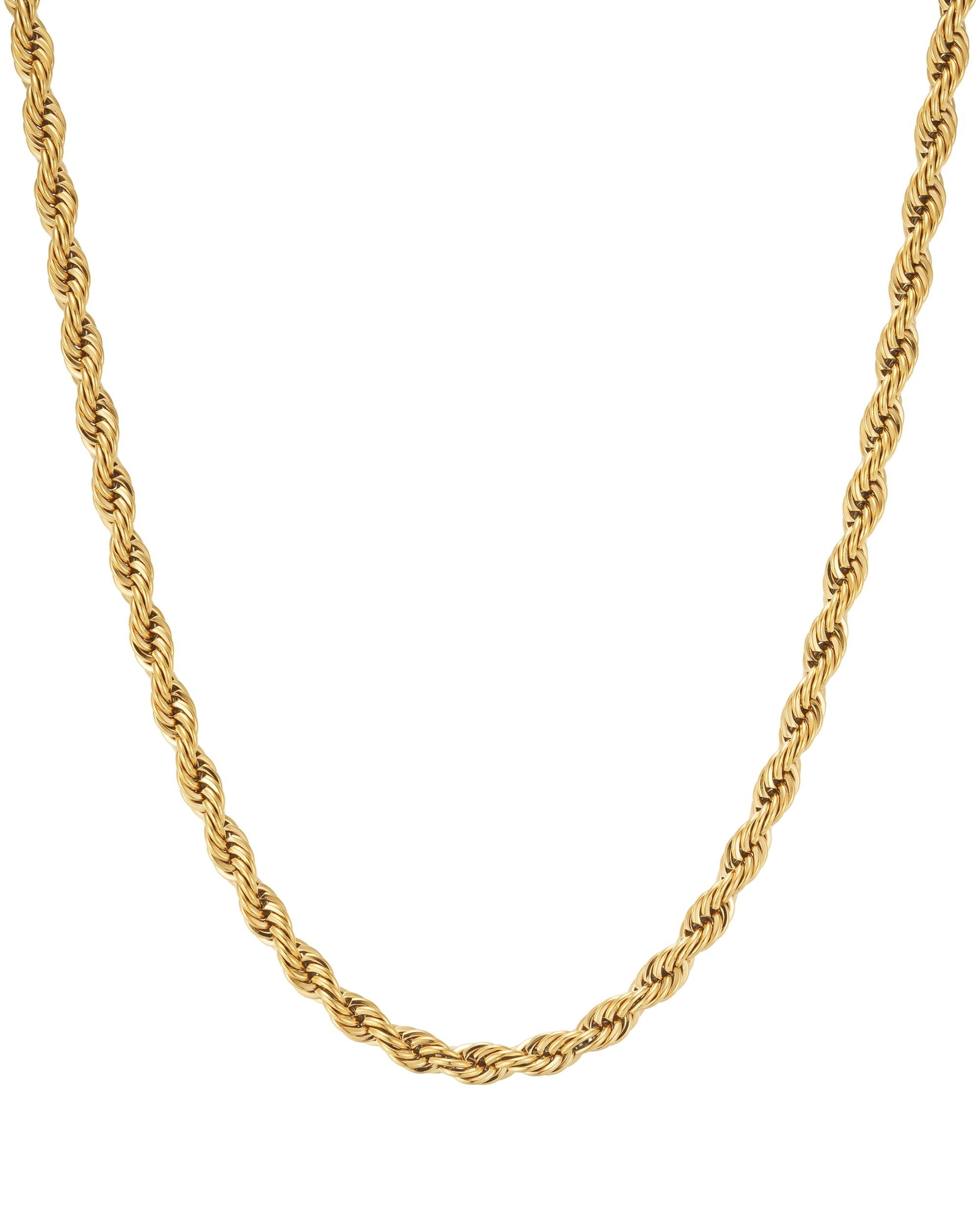 6mm 18k gold rope necklace by Iceman Society