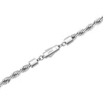 6mm white gold rope necklace by Iceman Society