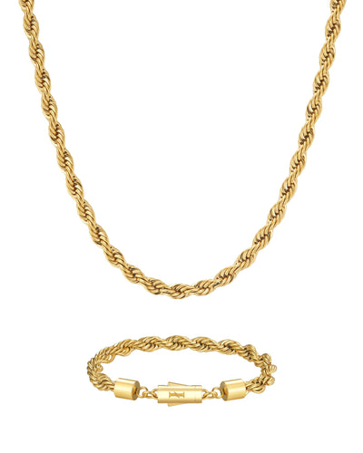 THE ROPE SET 6mm ロープ チェーン & ブレスレットセット